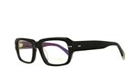 Black William Morris Black Label 010 Rectangle Glasses - Angle